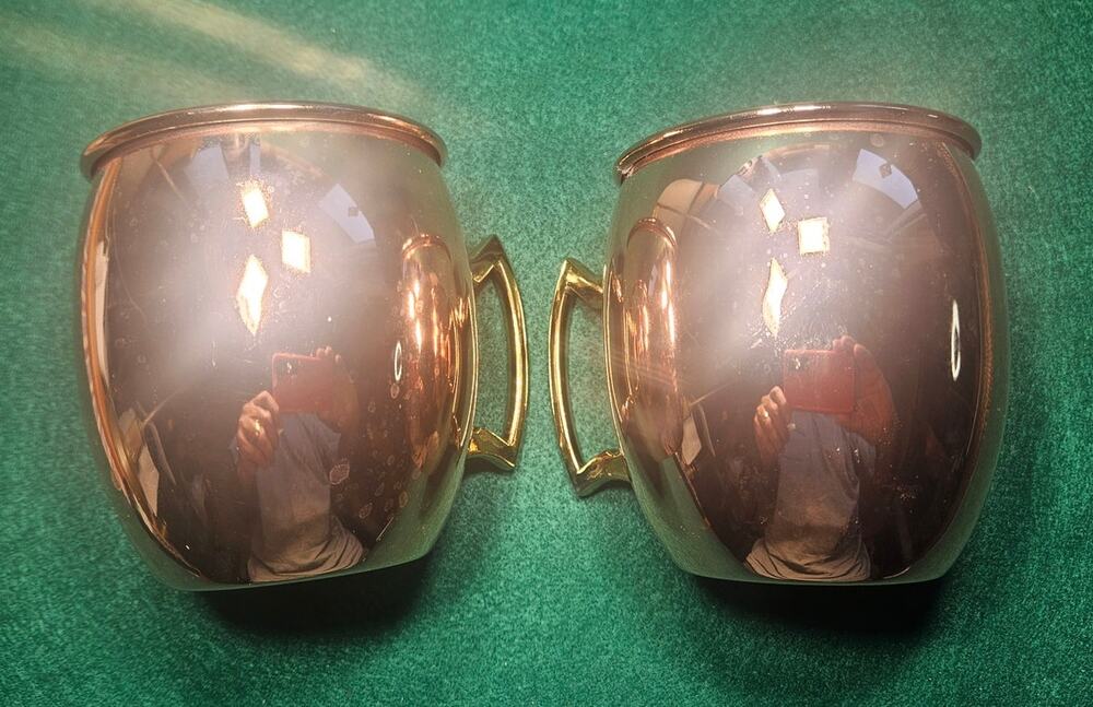 Eco One Silver One intl Copper Moscow Mule Mug MG- 2pk 16oz (Pack of 2) Copper